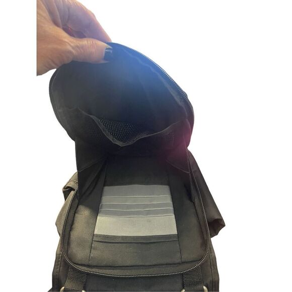 Travelon Womens Black Crossbody Organizer Purse Travel 7 x 9.25 x 2.5 Adj Strap - Picture 2 of 3